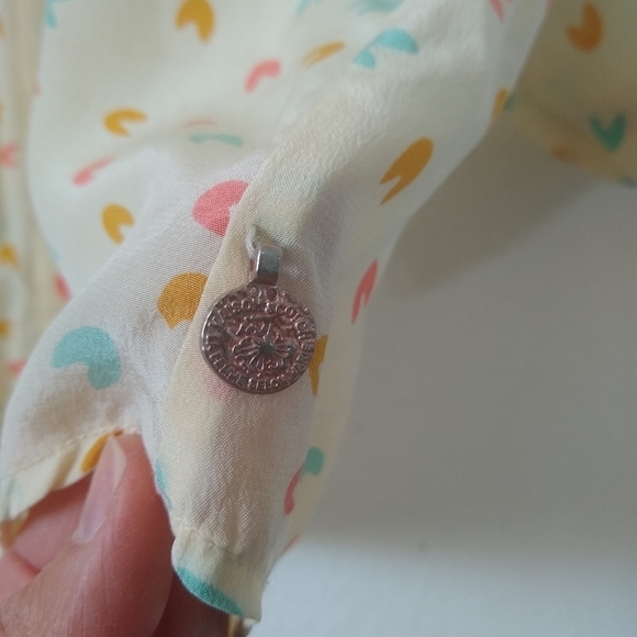 MAISON SCOTCH 100% Silk Western beaded Blouse Womens size S - Picture 6 of 10